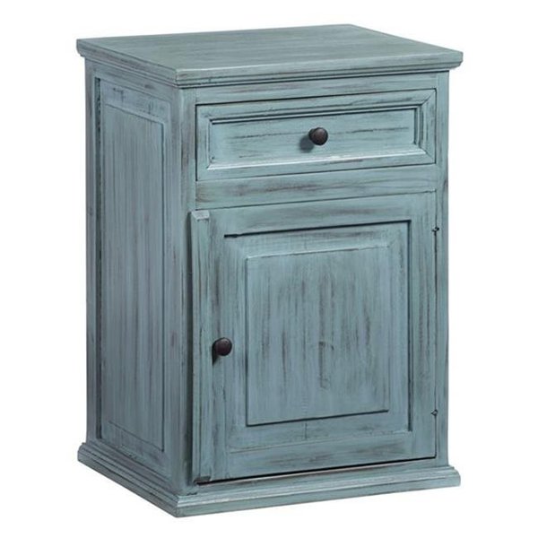 Progressive Furniture Progressive Furniture A718-69 Liza Antique Turquoise Nightstand A718-69